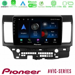 Pioneer Avic 4core Android13 2+64gb Mitsubishi Lancer 2008 – 2015 Navigation Multimedia Tablet 10 u-p4-Mt232