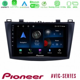 Pioneer Avic 4core Android13 2+64gb Mazda 3 2009-2014 Navigation Multimedia Tablet 9 u-p4-Mz0228