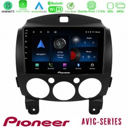 Pioneer Avic 4core Android13 2+64gb Mazda 2 2008-2014 Navigation Multimedia Tablet 9 u-p4-Mz0667