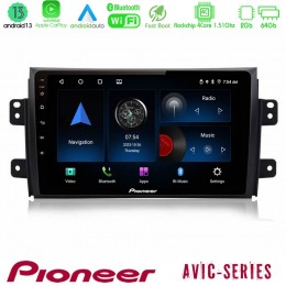 Pioneer Avic 4core Android13 2+64gb Suzuki sx4 2006-2014 Fiat Sedici 2006-2014 Navigation Multimedia Tablet 9 u-p4-Sz0649