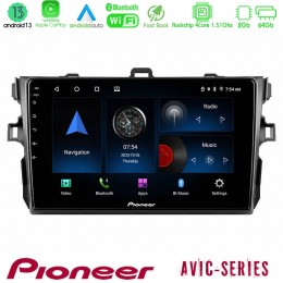 Pioneer Avic 4core Android13 2+64gb Toyota Corolla 2007-2012 Navigation Multimedia Tablet 9 u-p4-Ty0502