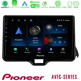Pioneer Avic 4core Android13 2+64gb Toyota Yaris 2020-&Gt; Navigation Multimedia Tablet 9 u-p4-Ty1079