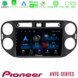 Pioneer Avic 4core Android13 2+64gb vw Tiguan Navigation Multimedia Tablet 9 (23mm Alarm Button) u-p4-Vw0639