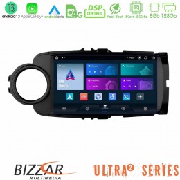 Bizzar Ultra Series Toyota Yaris 8core Android13 8+128gb Navigation Multimedia Tablet 9 (Μαύρο Χρώμα) u-ul2-Ty0635