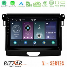 Bizzar v Series Ford Ranger 2017-2022 10core Android13 4+64gb Navigation Multimedia Tablet 9 u-v-Fd0617