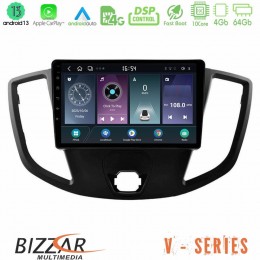 Bizzar v Series Ford Transit 2014-&Gt; 10core Android13 4+64gb Navigation Multimedia Tablet 9 u-v-Fd1554