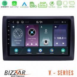 Bizzar v Series Fiat Stilo 10core Android13 4+64gb Navigation Multimedia Tablet 9 u-v-Ft037n