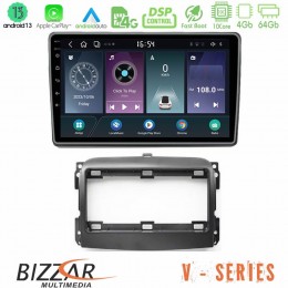 Bizzar v Series Fiat 500l 10core Android13 4+64gb Navigation Multimedia Tablet 10 u-v-Ft410