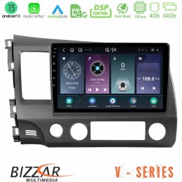 Bizzar v Series Honda Civic 2006-2011 10core Android13 4+64gb Navigation Multimedia Tablet 9 u-v-Hd908