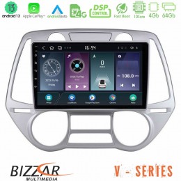Bizzar v Series Hyundai i20 2009-2012 Auto a/c 10core Android13 4+64gb Navigation Multimedia Tablet 9 u-v-Hy0709