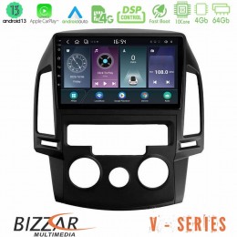Bizzar v Series Hyundai i30 2007-2012 Manual a/c 10core Android13 4+64gb Navigation Multimedia Tablet 9 u-v-Hy0799