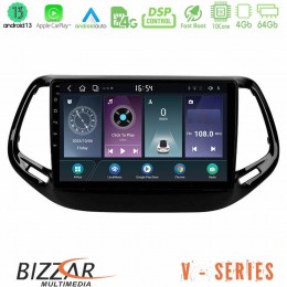 Bizzar v Series Jeep Compass 2017&gt; 10core Android13 4+64gb Navigation Multimedia Tablet 10 u-v-Jp0143
