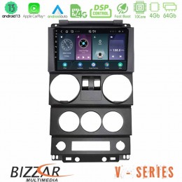 Bizzar v Series Jeep Wrangler 2door 2008-2010 10core Android13 4+64gb Navigation Multimedia Tablet 9 u-v-Jp022n
