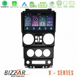 Bizzar v Series Jeep Wrangler 2008-2010 10core Android13 4+64gb Navigation Multimedia Tablet 9 u-v-Jp023n