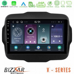 Bizzar v Series Jeep Renegade 2015-2019 10core Android13 4+64gb Navigation Multimedia Tablet 9 u-v-Jp134