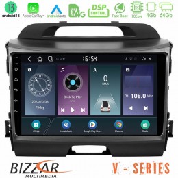 Bizzar v Series kia Sportage 10core Android13 4+64gb Navigation Multimedia Tablet 9 u-v-Ki0034