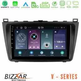 Bizzar v Series Mazda 6 2008-2012 10core Android13 4+64gb Navigation Multimedia Tablet 9 u-v-Mz0233
