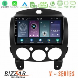Bizzar v Series Mazda 2 2008-2014 10core Android13 4+64gb Navigation Multimedia Tablet 9 u-v-Mz0667