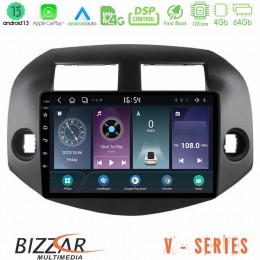 Bizzar v Series Toyota Rav4 2006-2012 10core Android13 4+64gb Navigation Multimedia Tablet 10 u-v-Ty0165