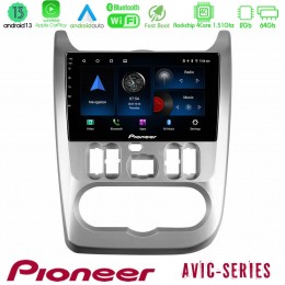 Pioneer Avic 4core Android13 2+64gb Dacia Duster/sandero/logan Navigation Multimedia Tablet 9 u-p4-Dc0766