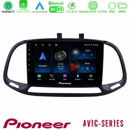 Pioneer Avic 4core Android13 2+64gb Fiat Doblo 2015-2022 Navigation Multimedia Tablet 9 u-p4-Ft0909