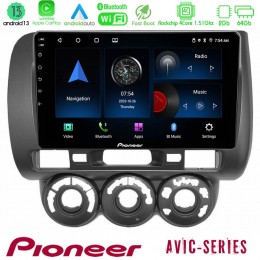 Pioneer Avic 4core Android13 2+64gb Honda Jazz 2002-2008 (Manual A/c) Navigation Multimedia Tablet 9 u-p4-Hd100n