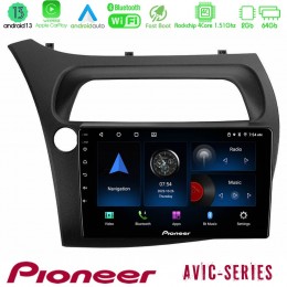 Pioneer Avic 4core Android13 2+64gb Honda Civic Navigation Multimedia Tablet 9 u-p4-Hd107n