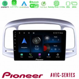 Pioneer Avic 4core Android13 2+64gb Hyundai Accent 2006-2011 Navigation Multimedia Tablet 9 u-p4-Hy0711
