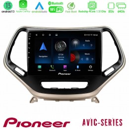 Pioneer Avic 4core Android13 2+64gb Jeep Cherokee 2014-2019 Navigation Multimedia Tablet 9 u-p4-Jp0077