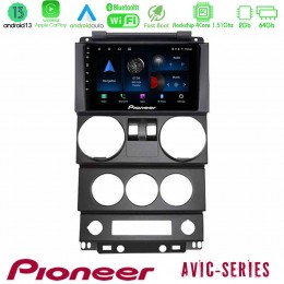 Pioneer Avic 4core Android13 2+64gb Jeep Wrangler 2door 2008-2010 Navigation Multimedia Tablet 9 u-p4-Jp022n