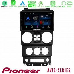 Pioneer Avic 4core Android13 2+64gb Jeep Wrangler 2008-2010 Navigation Multimedia Tablet 9 u-p4-Jp023n