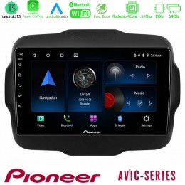 Pioneer Avic 4core Android13 2+64gb Jeep Renegade 2015-2019 Navigation Multimedia Tablet 9 u-p4-Jp134