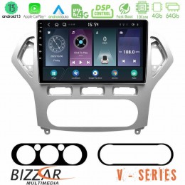 Bizzar v Series Ford Mondeo 2007-2010 Auto a/c 10core Android13 4+64gb Navigation Multimedia Tablet 9 u-v-Fd0919a