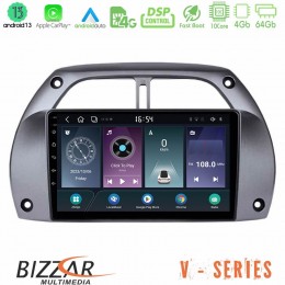 Bizzar v Series Toyota Rav4 2001 - 2006 10core Android13 4+64gb Navigation Multimedia Tablet 9 u-v-Ty0953