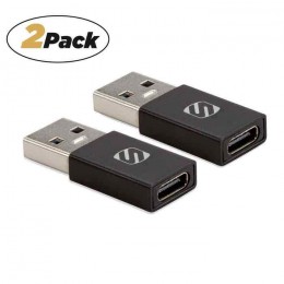 Scosche ACA-2PKSP USB-A TO USB-C™ Adapter 2-Pack-