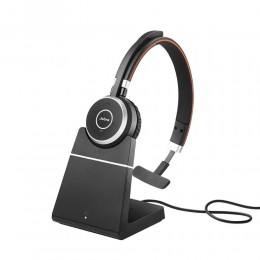 Jabra Evolve 65 SE Mono MS Wireless On Ear Headset with Charging Stand  (6593-833-399) (JAB6593-833-399)