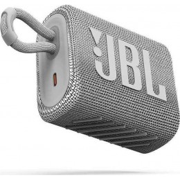 JBL GO 3, Portable Bluetooth Speaker, Waterproof IP67 white