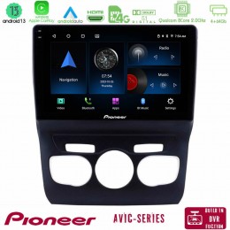 Pioneer Avic 8core Android13 4+64gb Citroen c4l Navigation Multimedia Tablet 10 u-p8-Ct0131