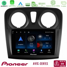 Pioneer Avic 8core Android13 4+64gb Dacia Sandero/dokker 2014-2020 Navigation Multimedia Tablet 9 u-p8-Dc0621