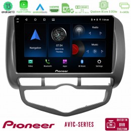 Pioneer Avic 8core Android13 4+64gb Honda Jazz 2002-2008 (Auto A/c) Navigation Multimedia Tablet 9 u-p8-Hd101n