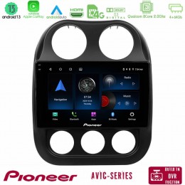 Pioneer Avic 8core Android13 4+64gb Jeep Compass 2012-2016 Navigation Multimedia Tablet 9 u-p8-Jp0076