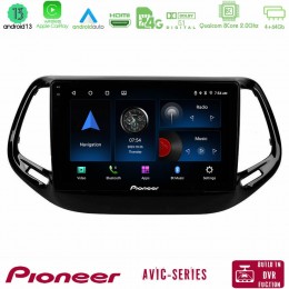 Pioneer Avic 8core Android13 4+64gb Jeep Compass 2017&gt; Navigation Multimedia Tablet 10 u-p8-Jp0143
