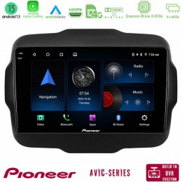Pioneer Avic 8core Android13 4+64gb Jeep Renegade 2015-2019 Navigation Multimedia Tablet 9 u-p8-Jp134