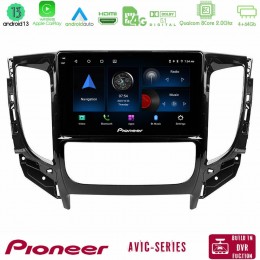 Pioneer Avic 8core Android13 4+64gb Mitsubishi L200 2016-&Gt; &Amp; Fiat Fullback (Auto A/c) Navigation Multimedia Tablet 9 u-p8-Mt0719