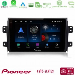 Pioneer Avic 8core Android13 4+64gb Suzuki sx4 2006-2014 Fiat Sedici 2006-2014 Navigation Multimedia Tablet 9 u-p8-Sz0649
