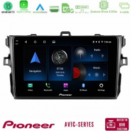 Pioneer Avic 8core Android13 4+64gb Toyota Corolla 2007-2012 Navigation Multimedia Tablet 9 u-p8-Ty0502