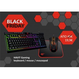 HAVIT VS1 GAMING 3 IN 1 COMBO (KEYBOARD , MOUSE , MOUSE PAD)