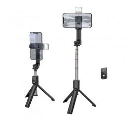 Βάση Στήριξης και Selfie Stick Hoco K15 Treasure για Συσκευές 4.7"-6.5" 55mAh, Συμβατό με GoPro, Μήκος 800mm Μαύρο