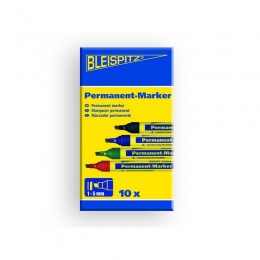 BLEISPITZ  1218 Ανεξίτηλος Μαρκαδόρος 1-5mm Μπλε 10 τεμ