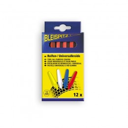 BLEISPITZ  0297 Κηρομπογιά Ελαστικων Χωρίς Ετικέτα 12mm/120mm Κίτρινο 12 τεμ